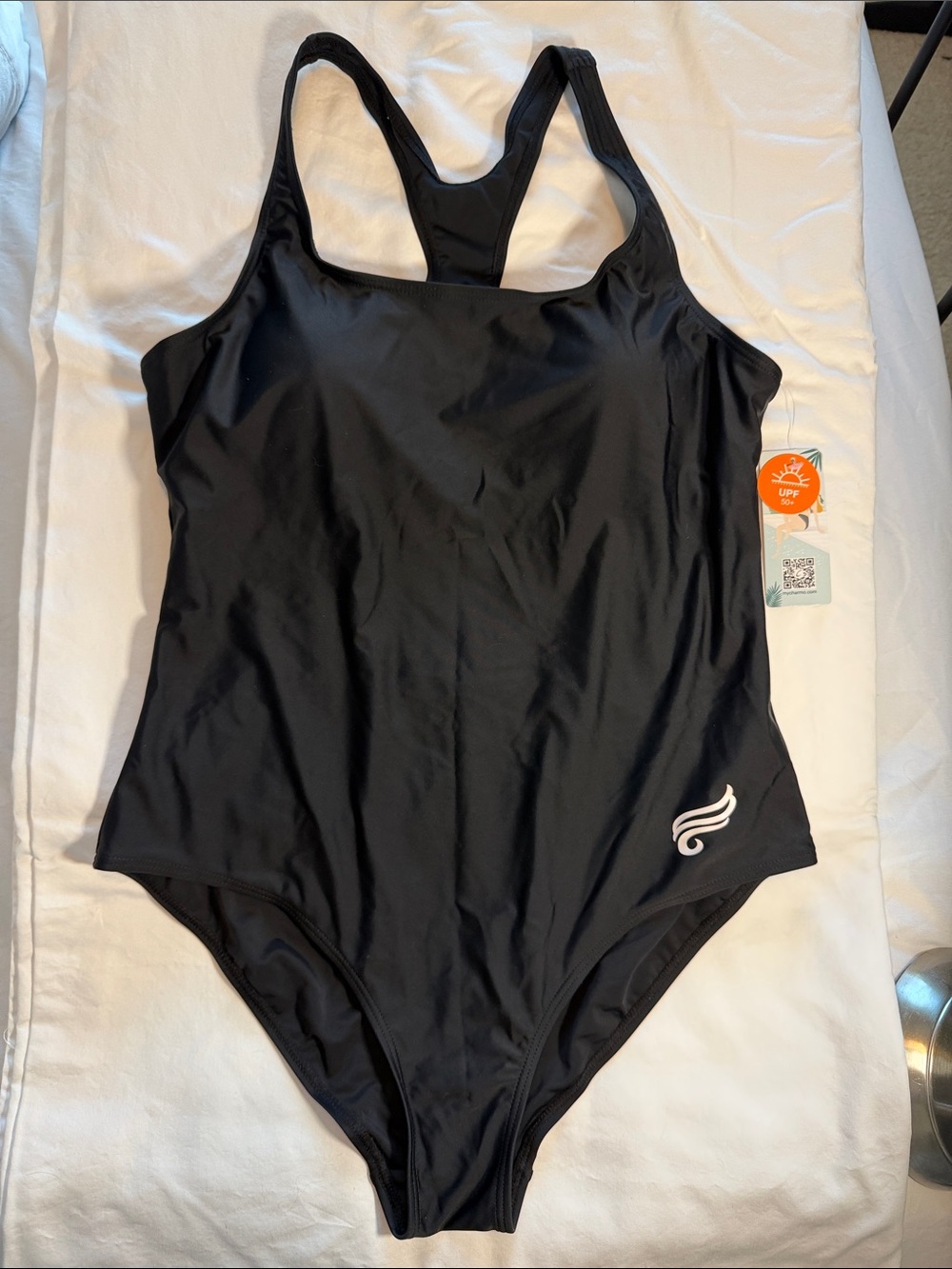 Women’s Black One-Piece Swim Suit - Classic Racerback